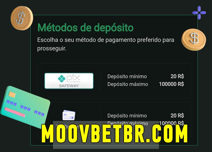 O cassino moovbet.com bet oferece uma grande variedade de métodos de pagamento
